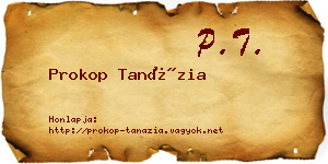 Prokop Tanázia névjegykártya